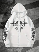 Unisex Gothic Zip Hoodie