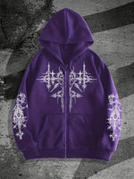 Unisex Gothic Zip Hoodie